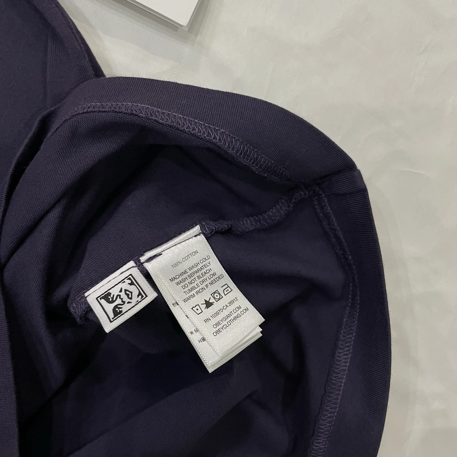 Camiseta Obey - Collegiate Pigment Tee (Purple) – photo 6
